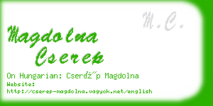 magdolna cserep business card